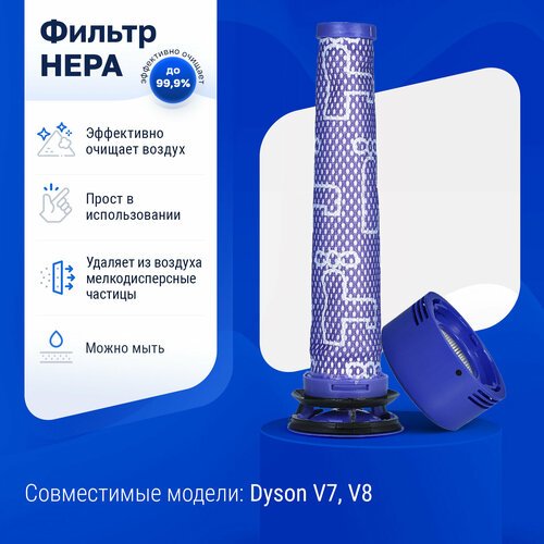 Фильтр для пылесоса Dyson DC58, DC59, DC62, DC74, V6, V7, V8