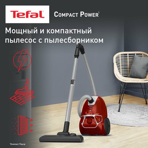 Пылесос Tefal TW3953EA, красный