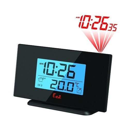 Часы проекционные Еа2 Black BL506, с термометром