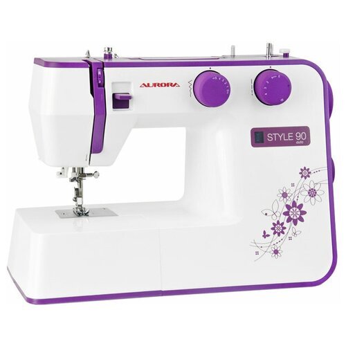 Швейная машина Aurora STYLE 90, бело-фиолетовый