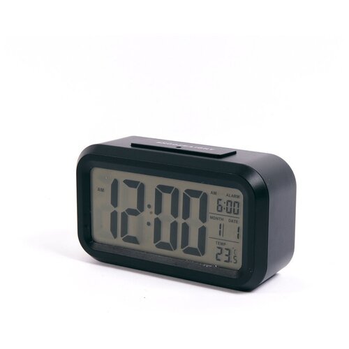 Электронные часы с будильником сигнал EC-137W белый