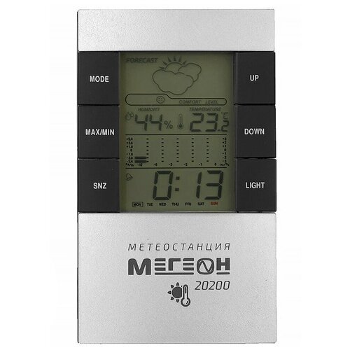 Термогигрометр настольный цифровой мегеон 20200