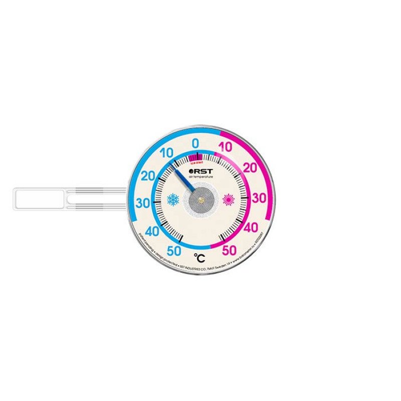 Термометр оконный RST биметаллический на липучках 02097