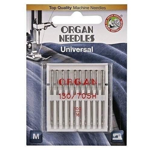 Игла/иглы Organ Universal 10/100, серебристый, 10 шт.