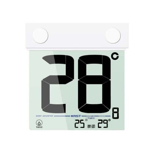 Оконный термометр на солнечной батарее RST 01388