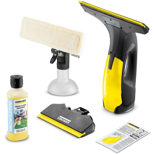 Ручной стеклоочиститель KARCHER WV 2 Black Limited Edition, черный/желтый