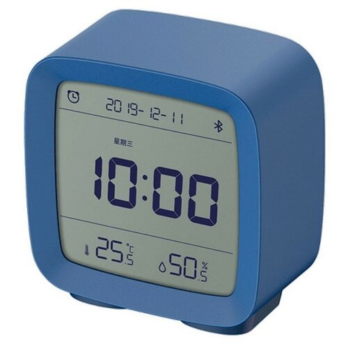 Xiaomi Часы с термометром Qingping Bluetooth Smart Alarm Clock, синий