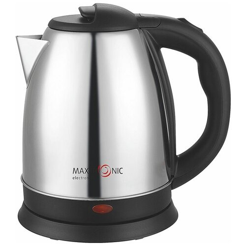 Чайник Maxtronic MAX-501, серебристый/черный