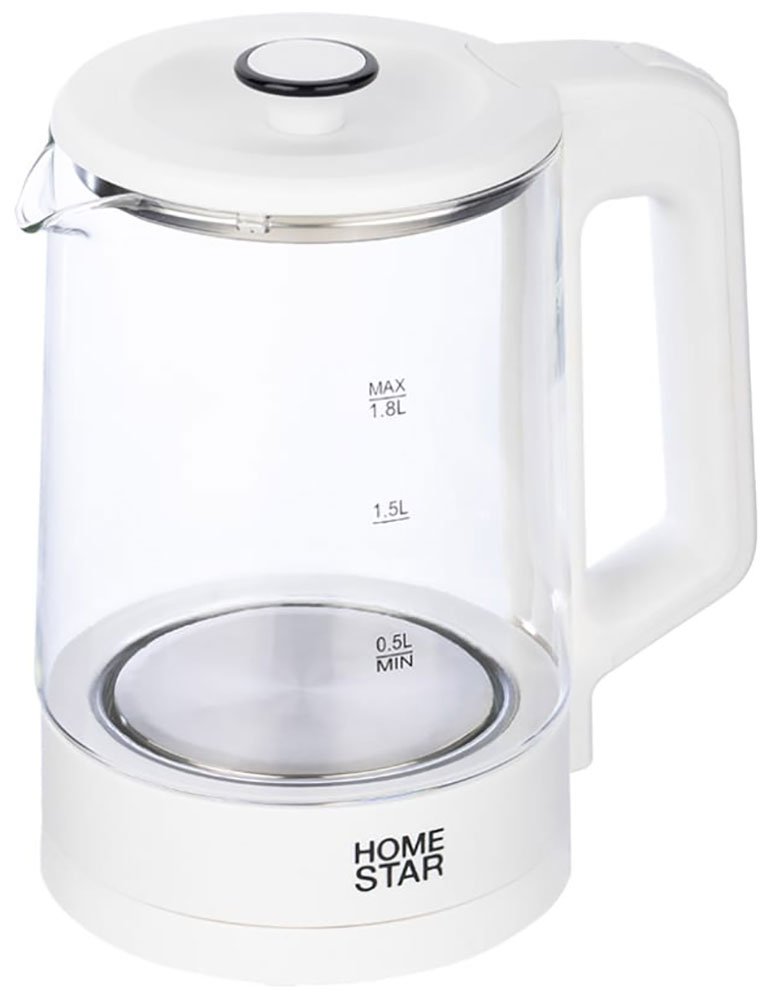 Чайник электрический Homestar HS-1008, 1.8 л, белый Чайник электрический Homestar HS-1008, 1.8 л, белый