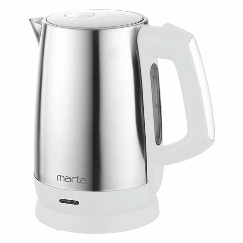 MARTA MT-4629 белый чайник металлический