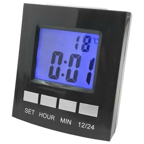Часы с термометром и будильником говорящие Kromatech SH-691