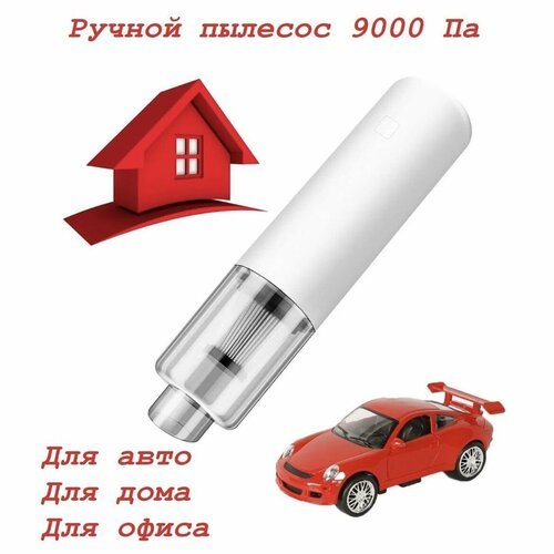 Беспроводной ручной пылесос с комплектом насадок. Handy Vacuum. Белый.