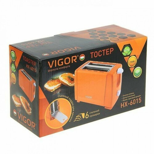 Тостер Vigor HX-6015 оранжевый