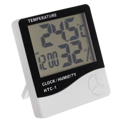 Термометр LuazON LTR-14, электронный, датчик температуры, датчик влажности, белый 5082555