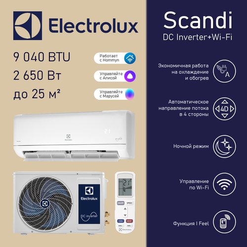 Electrolux Skandi DC Inverter EACS/I-09HSK/N3_24Y c Wi-Fi