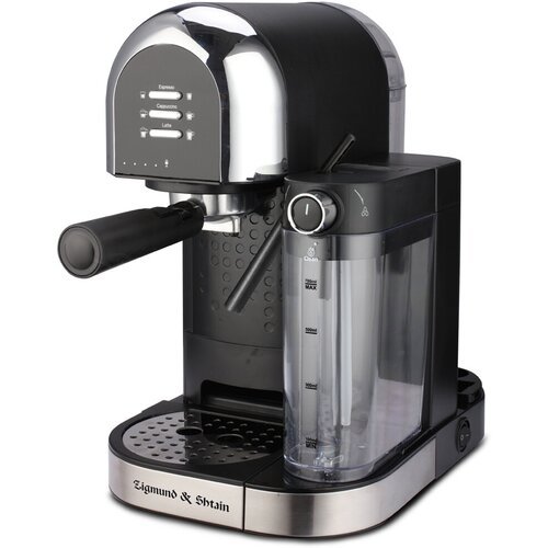 Кофеварка рожковая Zigmund & Shtain Al Caffe ZCM-888, черный