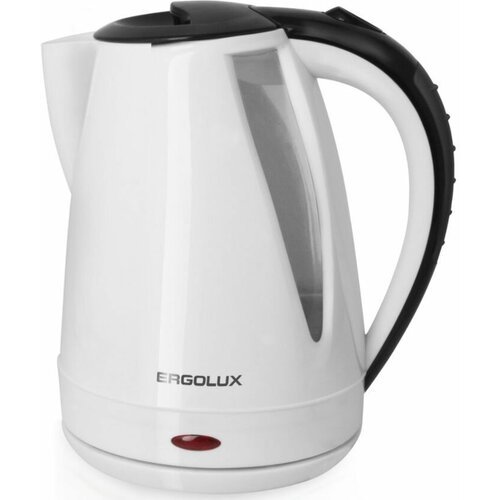 Чайник электрисеский ERGOLUX ELX-KP02-C32 1,7л, 1500-2300 Вт, белый/черный