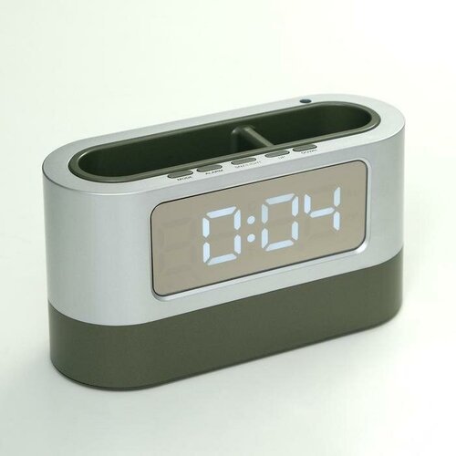 Часы-органайзер, с календарём, будильником, секундомером, 3ААА