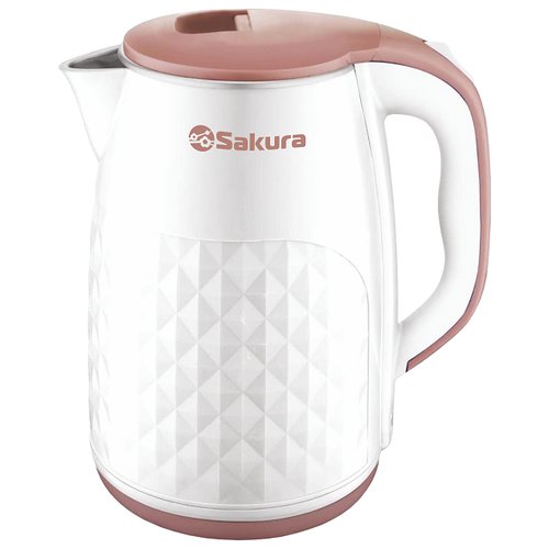 Чайник Sakura SA-2165 RU, белый/бежевый