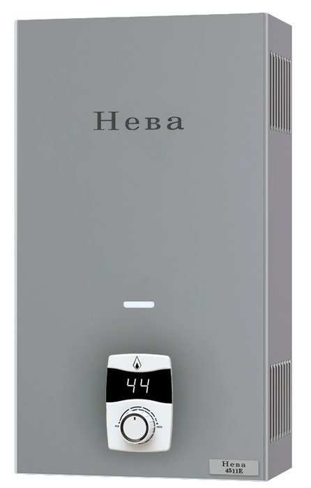 Газовый проточный водонагреватель Neva 4511Е, алюминий