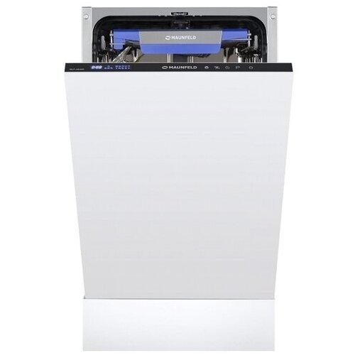 Встраиваемая посудомоечная машина 45см MAUNFELD MLP-08IMR белый (10 компл, 3 корз, луч)