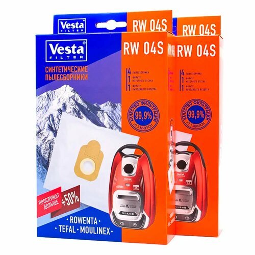 Мешки тканевые для пылесоса Vesta filter Rw04s2 4 л 8 штук