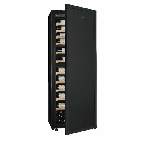 Монотемпературный винный шкаф Eurocave V-LAPREM-L Черная массивная дверь в раме, Комплектация - Премиум, 11 выдвижных полок
