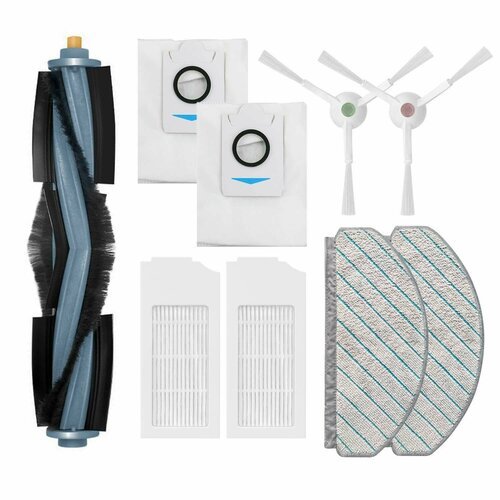 Фильтры, щетки, салфетки и мешки-пылесборники для робот-пылесоса Ecovacs Deebot T10 Plus, X1 Plus, Bork V831