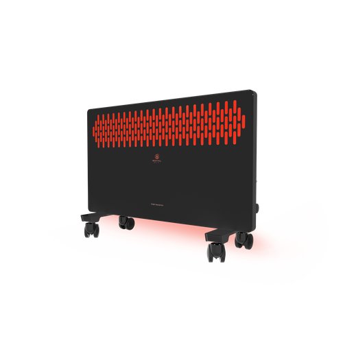 Обогреватель электрический с подсветкой ROYAL Clima FIORI Meccanico, REC-FRBR1000M, 1000 Вт, чёрный