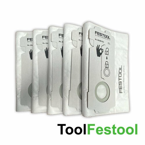 Мешок-пылесборник SC-FIS-CT MINI/MIDI-2/CT15 Festool 204308, 5 штук в комплекте