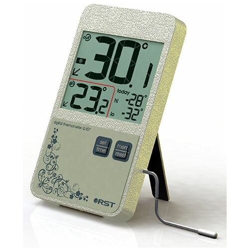 Цифровой термометр RST с выносным сенсором Q157 (в стиле iPhone, хаки ) (RST02157)