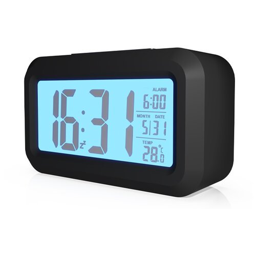 Часы с термометром Ritmix CAT-100, черный