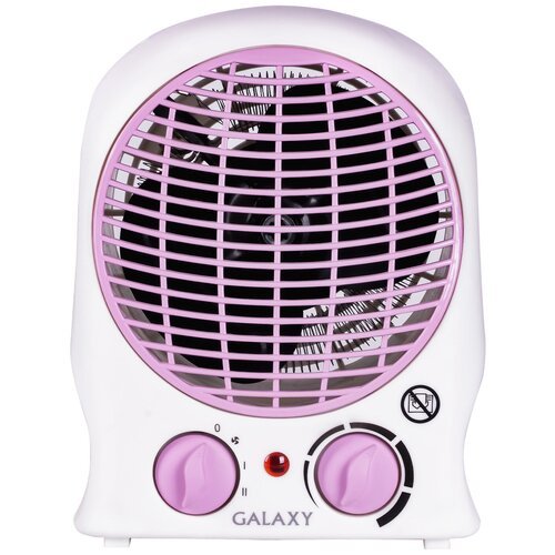 Тепловентилятор GALAXY LINE GL8176, 2 кВт, 25 м², белый/розовый